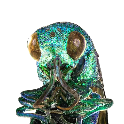 a figurine, jewelry, jewelry, ring jewelry, glass micro-carved fly