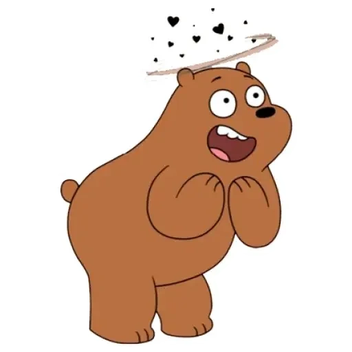roma griz, the bear is cute, we bare bears grisli, the bear is brown to us, brown bear cartoon