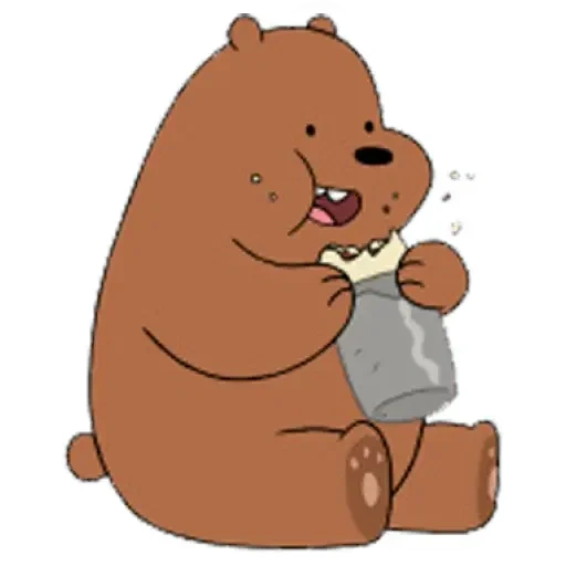 cartoon bear, we bare bears grisli, cute bears cartoon, bare bears brown cute grisley, the whole truth about the bears of grisli