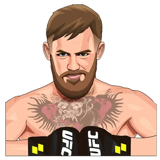 ufc, dibujos animados de conor mcgregor