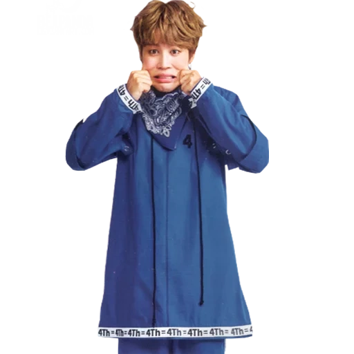 jimin bts, bts park jimin, papel enrollable traducción, jimin en un abrigo azul, jimin