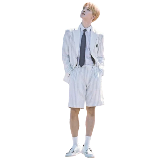 bts griting 2018, jimin at sea, summer men's suit, bangtan boys, asian