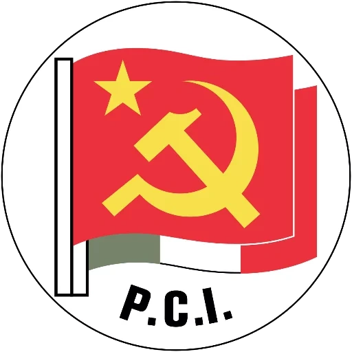 коммунистическая партия италии, флаг коммунистической партии италии, итальянская коммунистическая партия, коммунистическая партия италии 1921, значок коммунистической партии испании