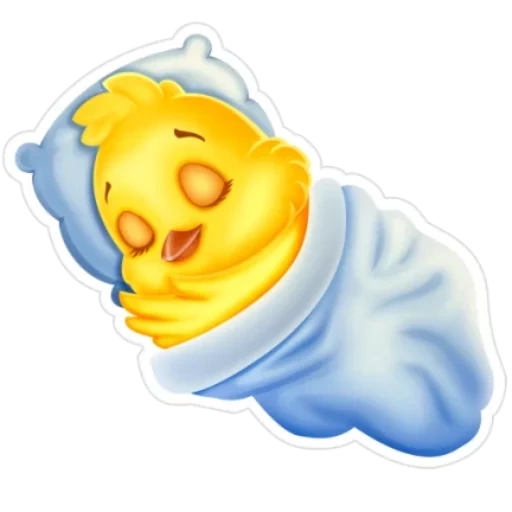 dulces sueños, smiley de dulces sueños, smiley de una persona dormida, e el pollo de pascua duerme