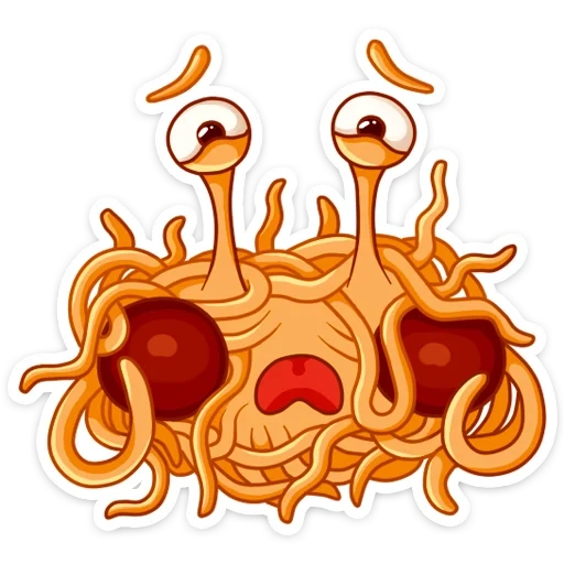 pastafarianisme, monster pastafarian, agama monster macaronic, monster pasta terbang, macaronic monster pastafarianisme