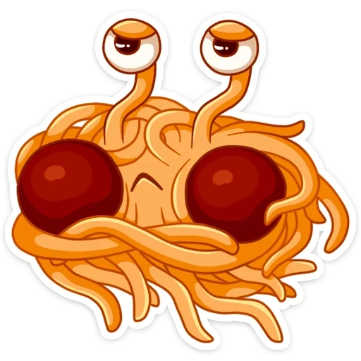 pastafarianisme, monster pastafarian, monster pasta terbang, pastafarianisme kanon bebas, macaronic monster pastafarianisme