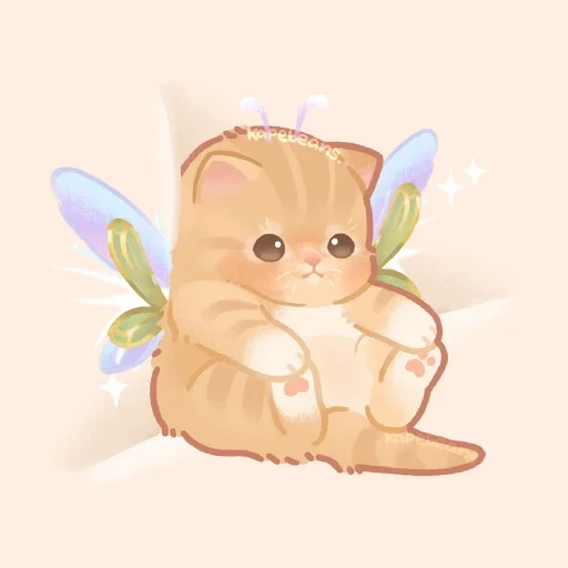 pola yang indah, hewan lucu, ilustrasi yang lucu, pola lucu anak kucing, pola binatang itu lucu