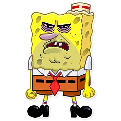spongebob, evil sponge bob, old sponge bob, smurled sponge bob, sponge bob square pants