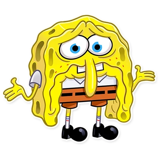 sponch, spongebob, spongebob, sad spange bob, sponge bob square pants