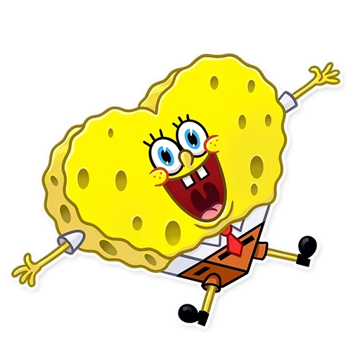 sponge bob, spongebob squarepants, spongebob lucu, stiker kacang spons, spongebob square pants