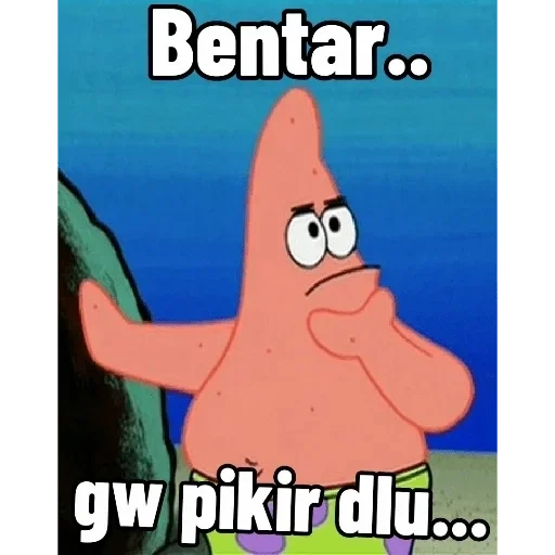 patrick, patrick starr, spons patrick, patrick sangat serius, patrick spongebob