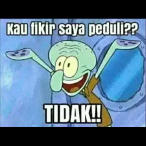 gadis, squidward, meme squidward, meme squidward, spons squidward