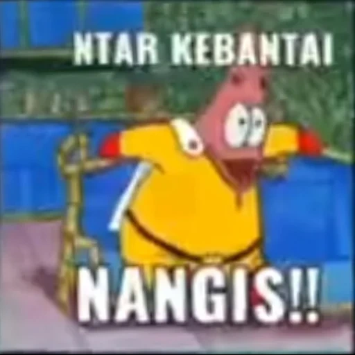 orang asia, patrick, patrick starr, spongebob patrick