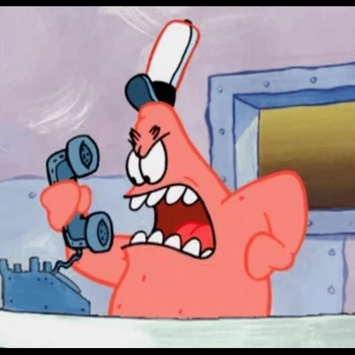 patrick, angry patrick, patrick starr, patrick spongebob, spongebob square hose