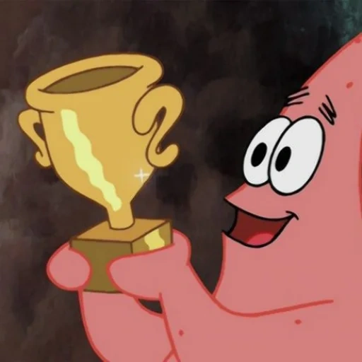 patrick si bintang, piala patrick, spons bob patrick, spongebob squarepants, sponge bob adalah pecundang merah muda besar