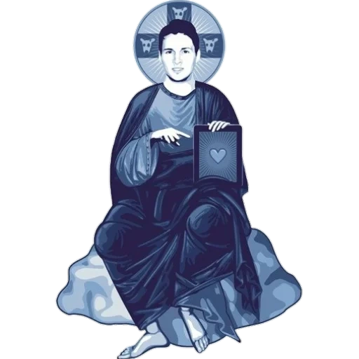 timic, icône de la vierge marie, idole de pavel durov, image de la vierge, vierge marie
