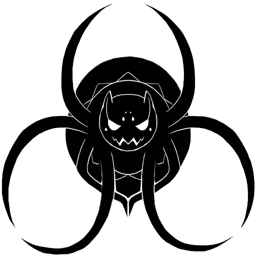 mangadex, anime d'araignée, symbole d'araignée, kumo desu ga, emblème biohazard