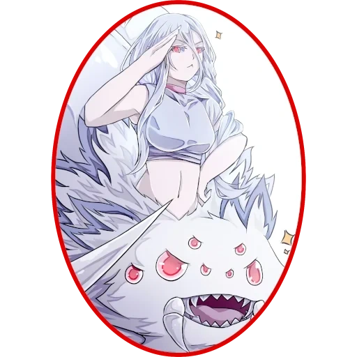 animation art, good-looking animation, cartoon character, shiraori arachne, yunna animation ghost