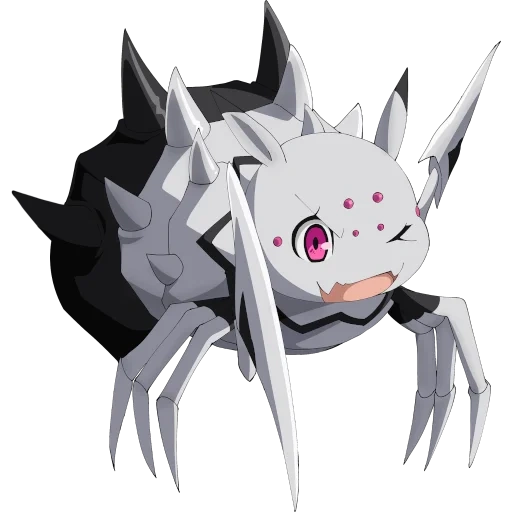 es una araña, oso tejido blanco, kumo desu ga nani ka, animación kumo desu ga nanika, animación kumo desu ga nani ka