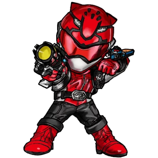 tokusatsu, cliff race chibi, red cliff heroes marvel, poderoso guardabosques de red cliff, pau ranger super red cliff red