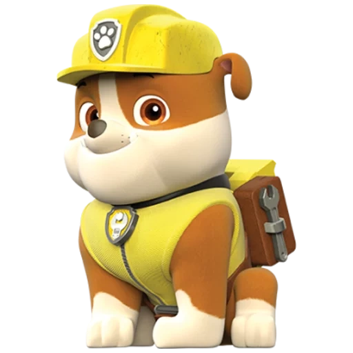 cara durão paw patrol, herói de patrulha de cachorro, a patrulha do cão é muito forte, herói de patrulha de cachorro, variedade de patrulha de cachorro forte