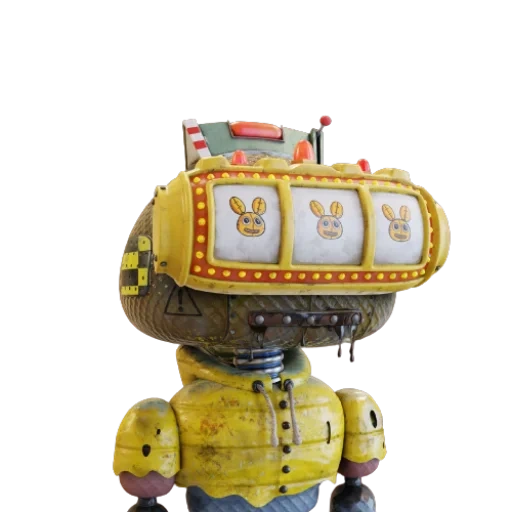 ein spielzeug, der roboter des mülls, roboter schmied, roboterburger, steampank roboter