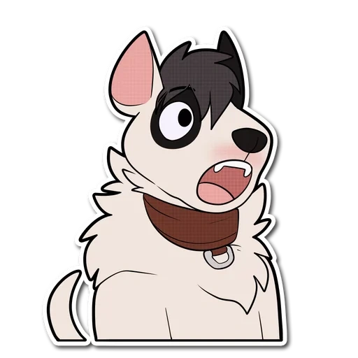 animação, cartoon husky, cartoon husky