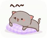 chat kawaii, chat de pêche mochi, kitty chibi kawaii, mochi mochi pêche chat, beaux chats kawaii
