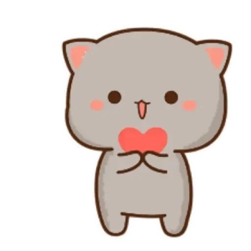 simpatica figura di chibi, carino kawai pittura, modello di gatto carino, immagini di sigilli carini, carino sigillo kawaii
