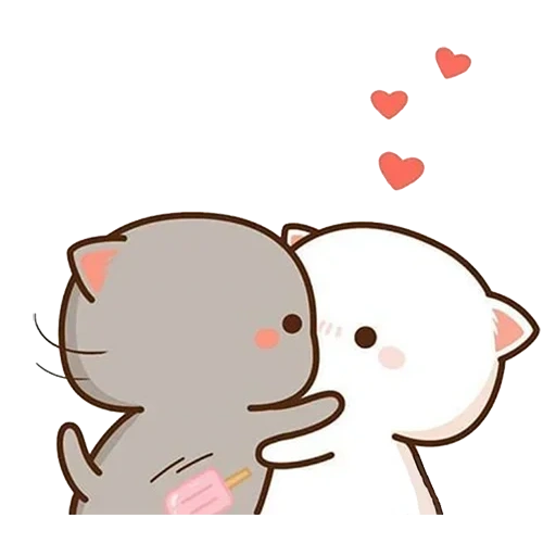 farsi, desenhos fofos, kawaii cats love, kawaii cats um casal, kawaii cats love new