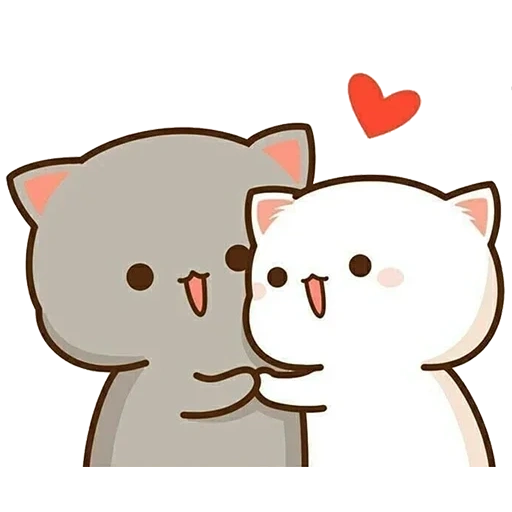 kawaii cats, kitty chibi kawaii, adoráveis gatos kawaii, kawaii cats love, amor do goma telegram kotiki