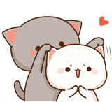selo kawai, gato de pêssego mochi mochi, falcões fofos de kawai, amor do selo hejing chibi, abraço de desenho animado de gato fofo