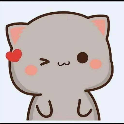 gambar kawaii, gambar kawaii yang lucu, gambar lucu sapi, gambar kucing lucu, kawaii kucing pasangan