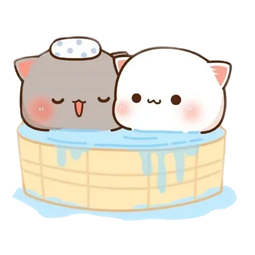 kawaii cat, mochi cat goma, gatti kawaii, bella gatti kawaii, mochi mochi peach cat garbage tank