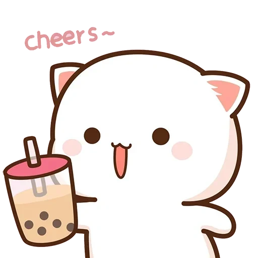 kawaii drawings, kawaii cats, mochi peach cat, cute chibi cat, cute cats drawings