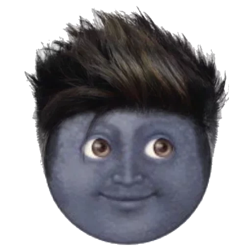 visage, humain, garçon, deux emoji de lune, violeur de la lune