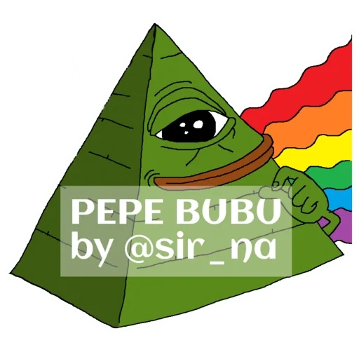 pepe, pepe frog, arcobaleno pepe, pepe illuminat, pepe frog illuminat
