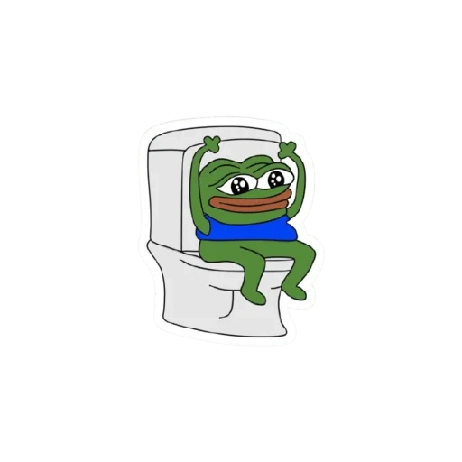 peepo pepe, toilet pepe, katak pepe, pepe peepo frog, pepe sedang duduk