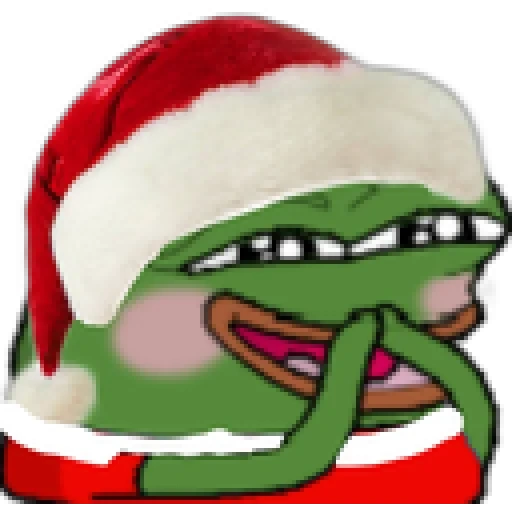 pepe frogge, pepe santa claus, pepe new year, neujahr peepo