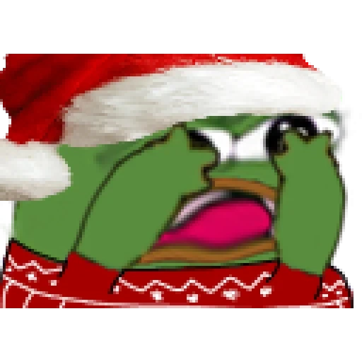 emote, pepe rana santa claus