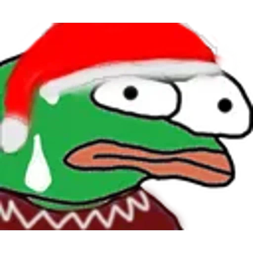 boys, pepe frog, pepe happy, pepe santa claus, pepe new year expression pack