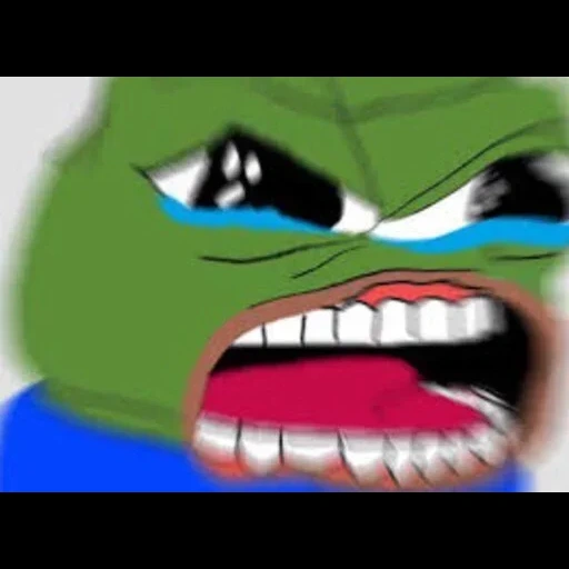 pepe, pepe lacht, pepe rage, angry pepe, pepe scream