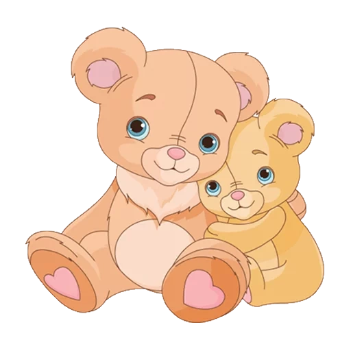 beruang kartun, pola beruang kecil, kartun beruang, beruang duduk kartun, lovely bear transparent bottom