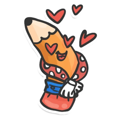 corgi, emoji, with a pencil