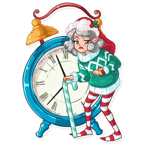 duende, dibujo elfo, penélope de elfo, santa claus durante horas