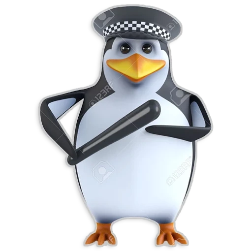 3 d penguin, 3d flocken penguin, polizeipinguin, 3d penguin telefon, 3d pinguin mikrofon