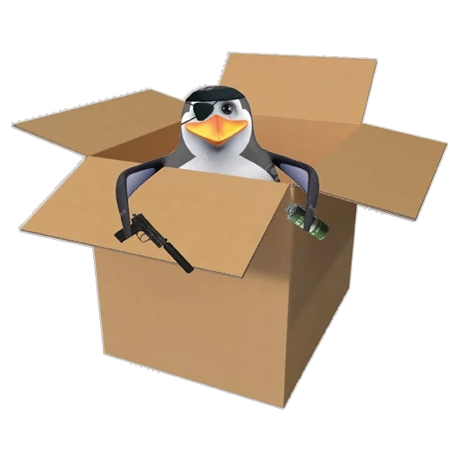 pingüino, penguin 3 d, cartero, cubos de pingüino 3d