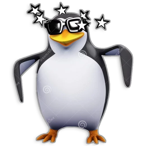 manchot, manchot, meme penguin 3d, pingouin de rêve