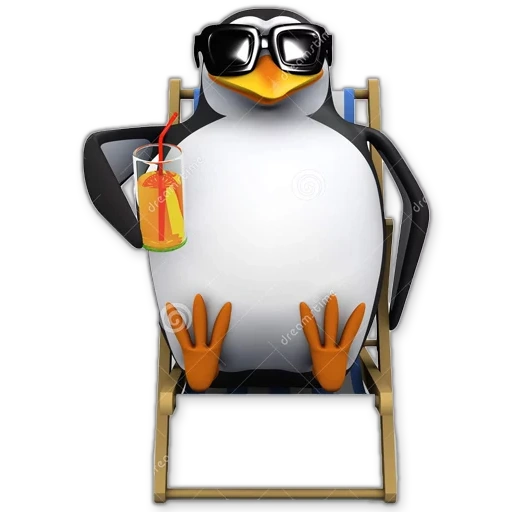 manchot, pingouin 3d, pingouin avec lunettes, penguins stock 3d