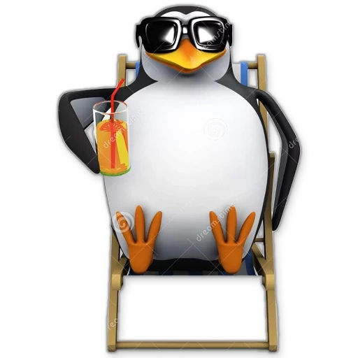 penguin, пингвин 3д, пингвин очками, пингвины стоковый 3d